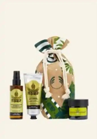 The Body Shop Hemp & a hug body care gift set offer