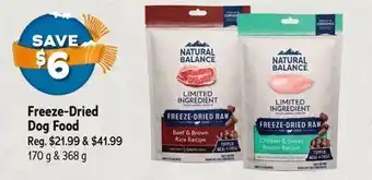 Ren’s Pets Depot Natural balance freeze-dried dog food offer