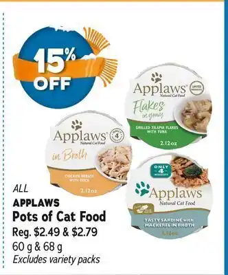 Ren’s Pets Depot All applaws pots of cat food offer