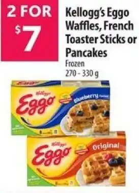 Co-op Kellogg's Eggo Waffles, French Toaster Sticks Or Pancakes 270-330g offer