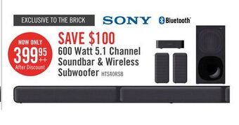 The Brick Sony 5.1-channel 600 w home cinema package - 4a5573 offer