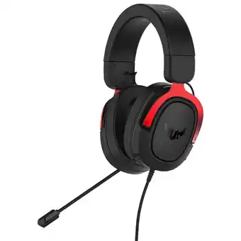 Best Buy Asus tuf gaming h3 gaming headset - red/black offer