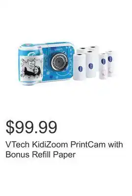 Costco Vtech kidizoom printcam with bonus refill paper offer