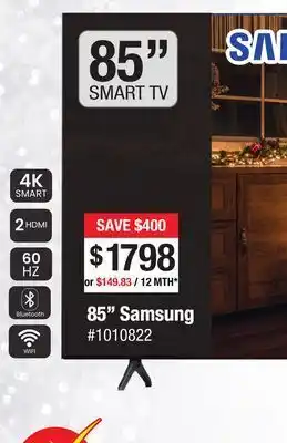Bad Boy Superstore Samsung 85" smart tv offer