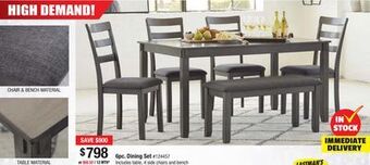 Bad Boy Superstore 6pc dining set offer