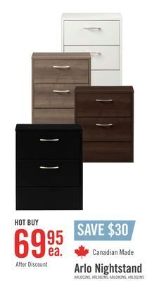 The Brick Arlo nightstand - espresso offer