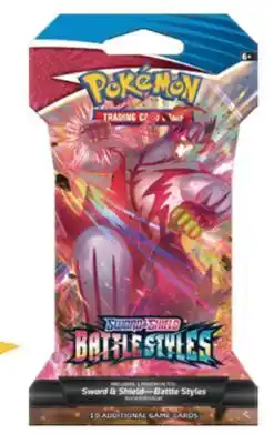 GameStop Pokemon trading game: single sleeve booster battle styles - assorted offer