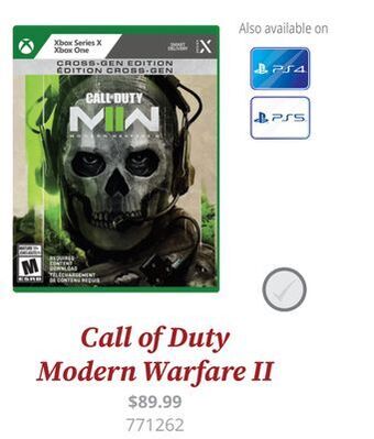 GameStop Activision call of duty modern warfare ii offer