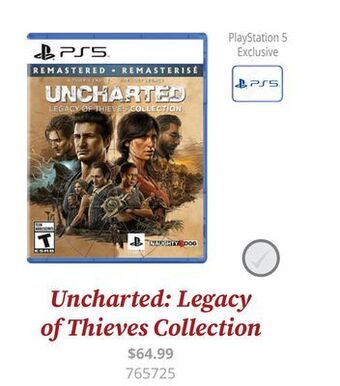 GameStop Uncharted™: legacy of thieves collection – playstation 5 offer