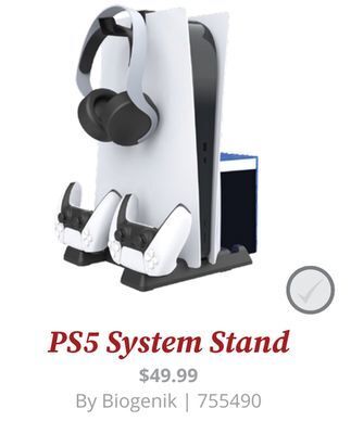 GameStop Biogenik playstation 5 system stand offer