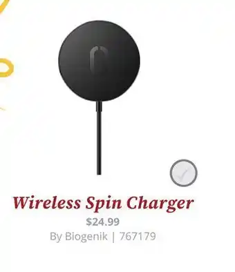 GameStop Bio wireless spin charger - gamestop exclusive offer