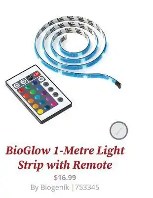 GameStop Biogenik universal bioglow light strip with remote offer