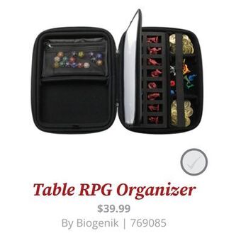 GameStop Bio table rpg organizer offer