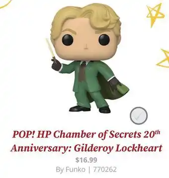 GameStop Pop! harry potter chamber of secrets 20th anniversary - gilderoy lockheart offer