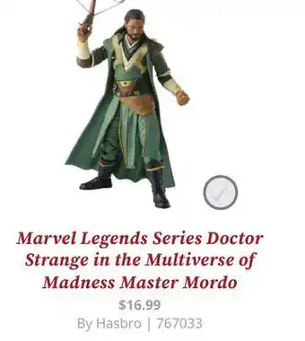 GameStop Marvel legends series doctor strange in the multiverse of madness 6-inch collectible master mordo offer