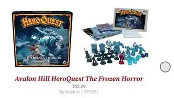 GameStop Avalon hill heroquest the frozen horror exclusive offer