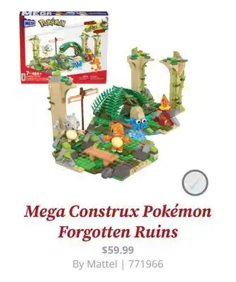 GameStop Mega construx pokémon forgotten ruins offer