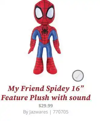 GameStop My friend spidey 16" feature plush with sound offer