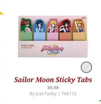 GameStop Sailor moon sticky tabs offer