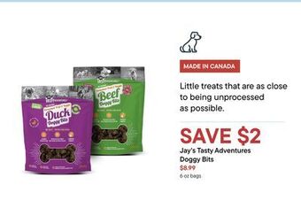Petvalu Jay's tasty adventures doggy bits offer