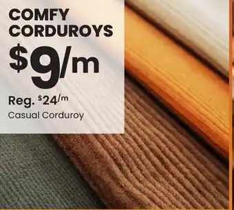 Comfy corduroys