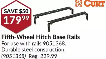 Princess Auto Curt fifth-wheel hitch base rails offer