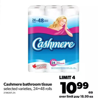 Real Canadian Superstore Cashmere bathroom tissue offer