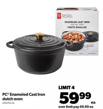 Real Canadian Superstore Pc enameled cast iron dutch oven offer