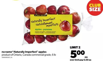 Real Canadian Superstore No name naturally imperfect apples offer