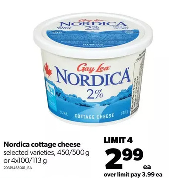 Real Canadian Superstore Nordica cottage cheese offer