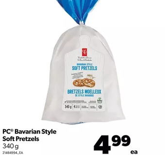 Real Canadian Superstore Pc bavarian style soft pretzels offer
