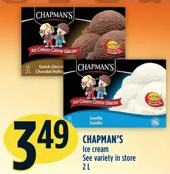 Marché Adonis Chapman's ice cream offer