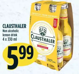 Marché Adonis Clausthaler non alcoholic lemon drink offer