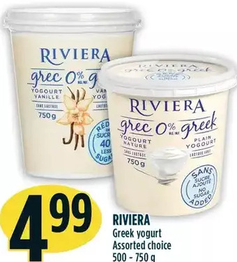 Marché Adonis Riviera greek yogurt offer