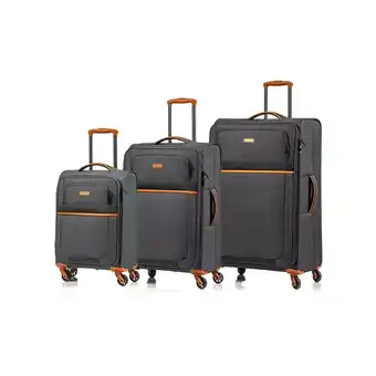 Best Buy Champs classic ii collection ultra-light 3-piece soft side 4-wheeled expandable luggage set - black offer