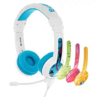 Best Buy Buddyphones school+ (plus) on-ear headphones - blue offer