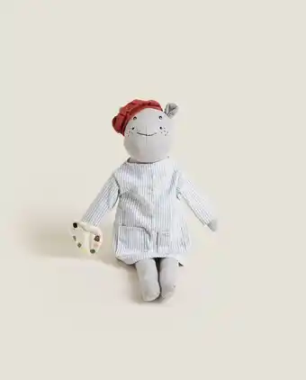 ZARA HOME Hippopotamus painter plush toy offer