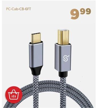 Shopper+ Usb type c to type b printer cable 6ft with 480mbps fast transmission - primecables offer