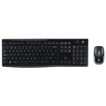 Best Buy Logitech mk270 wireless keyboard & mouse combo - black offer