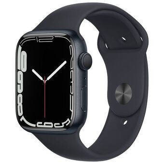 Best Buy Apple watch series 7 (gps) 45mm midnight aluminum case with midnight sport band - open box offer