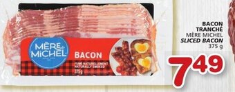 IGA Mère Michel Sliced Bacon 375 g offer
