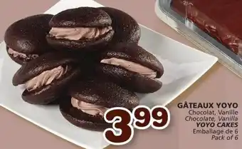 IGA Chocolate, Vanilla Yoyo Cakes offer