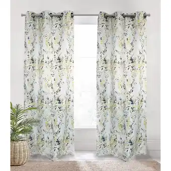 Giant Tiger Debbie travis® printed room darkening grommet curtains, 84-in., 2 pack offer