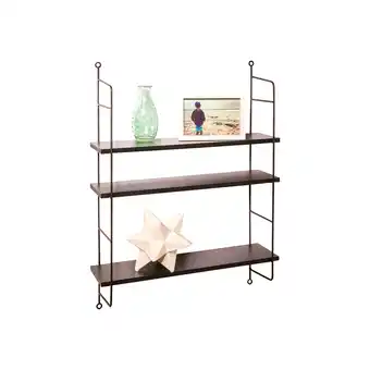Giant Tiger Debbie travis® large 3 tiered wall shelf, black offer