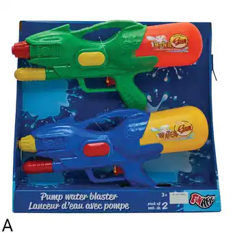 Giant Tiger Pump water gun, multicolour, 2-pack offer