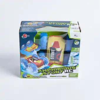 Giant Tiger Remote control stunt amphibious car, yellow/blue offer