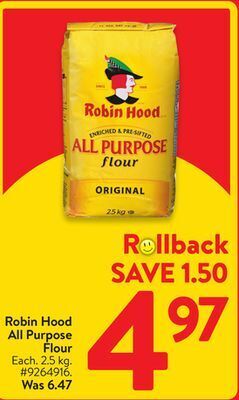 Walmart Robin hood all purpose flour offer