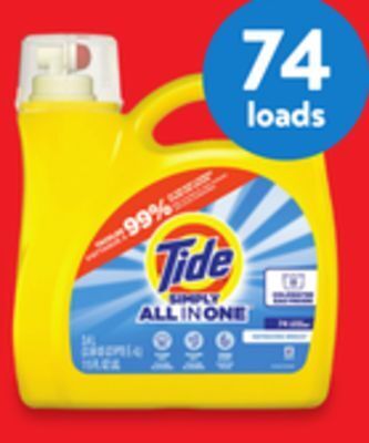 Walmart Tide simply liquid laundry detergent offer