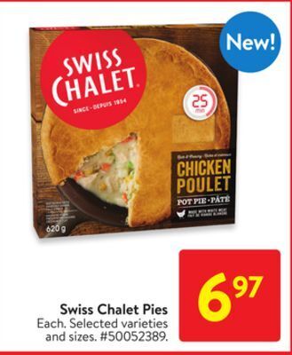Walmart Swiss chalet pies offer
