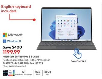 Staples Microsoft surface pro 8 bundle offer
